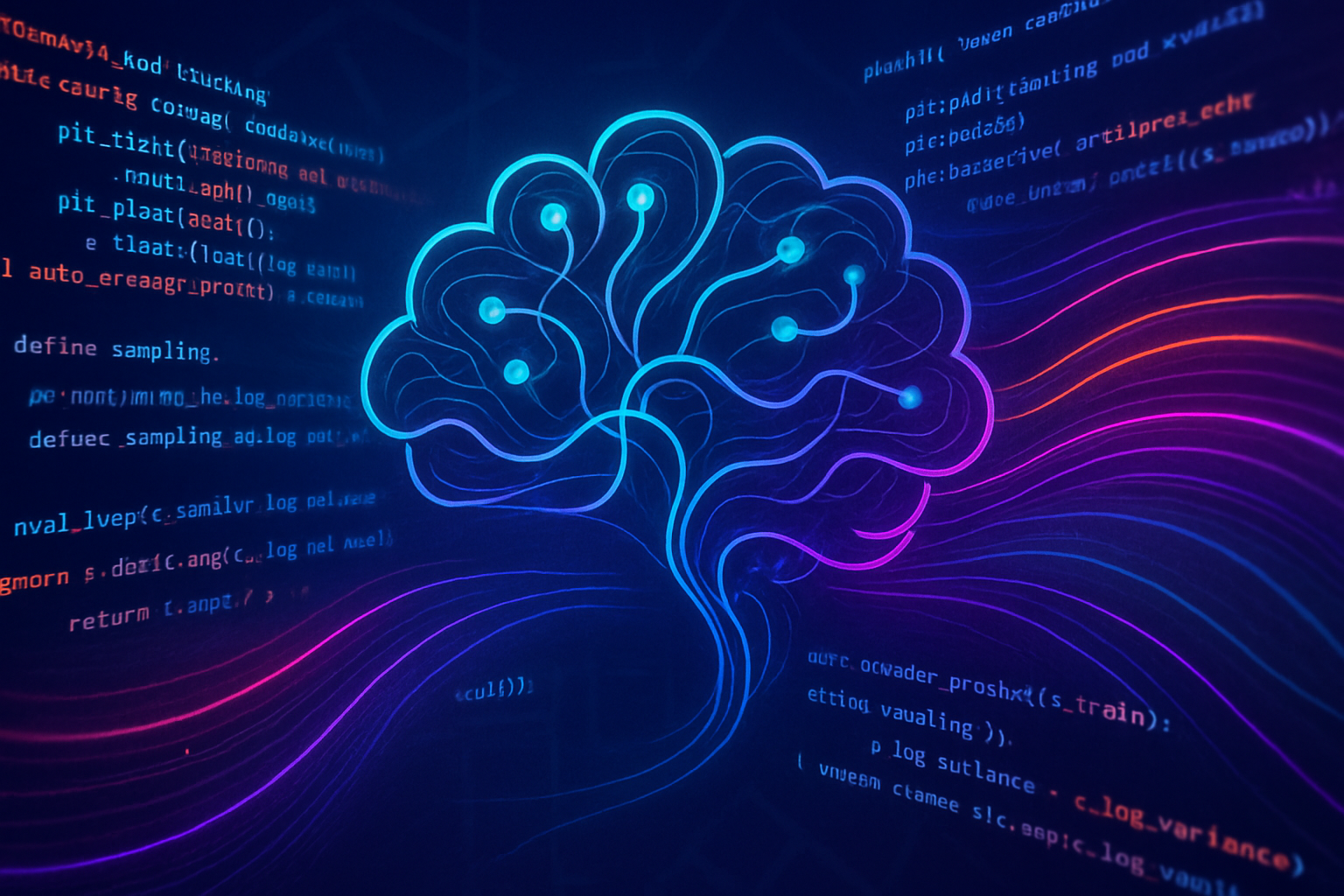 AI coding assistant illustration