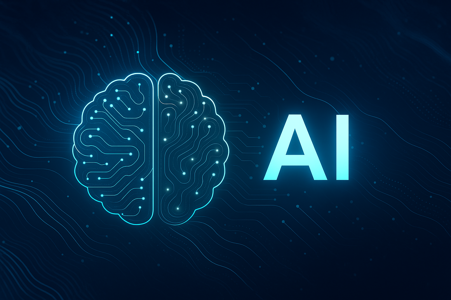 Abstract AI technology concept